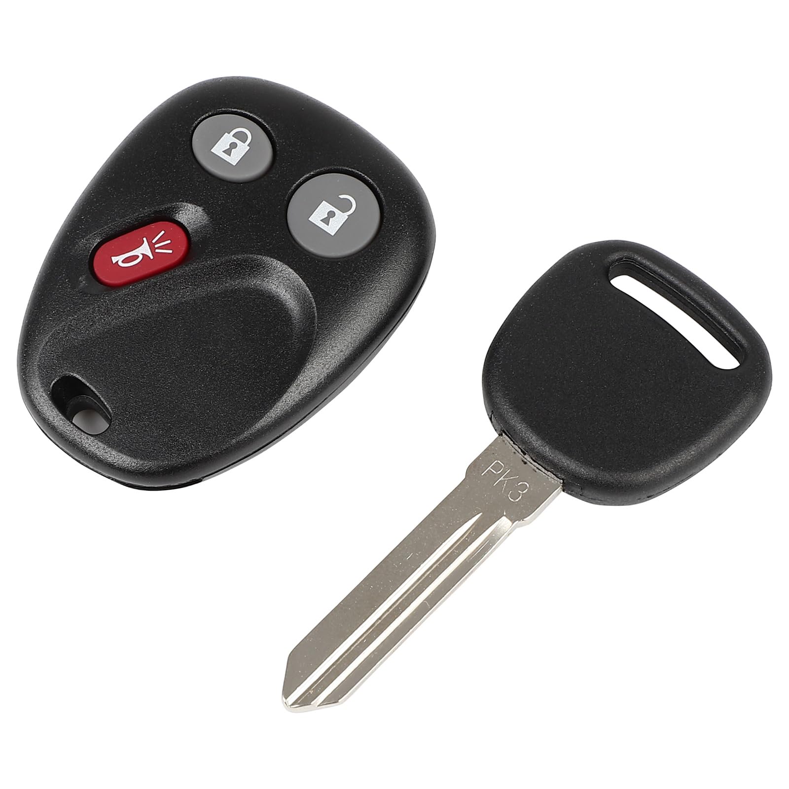 Key Fob Fits for 2004-2007 for Buick Rainier,2003-2008 for Isuzu Ascender,2003-2005 for Chevrolet Trailblazer EXT,2002-2009 for GMC Envoy 3 Button 315MHZ Keyless Entry Remote Control