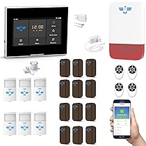 ITALIAN ALARM – Allarme Casa Senza Fili con Sirena Esterna, Kit Antifurto Casa Wireless con App e SIM GSM, Allarme Porta Ingresso e Finestre già configurato. Mod. Micro Touch, Video Tutorial Italiano