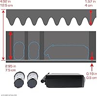 Vista 5 de USA Gear Funda para micrófono, micrófonos inalámbricos y sistemas rígidos, compatible con JBL Wireless, Sennheiser E 835, Tonor y más