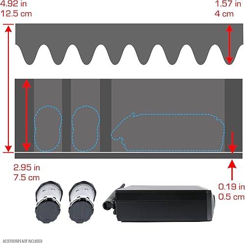 Miniatura 5 de USA Gear Funda para micrófono, micrófonos inalámbricos y sistemas rígidos, compatible con JBL Wireless, Sennheiser E 835, Tonor y más, interior de