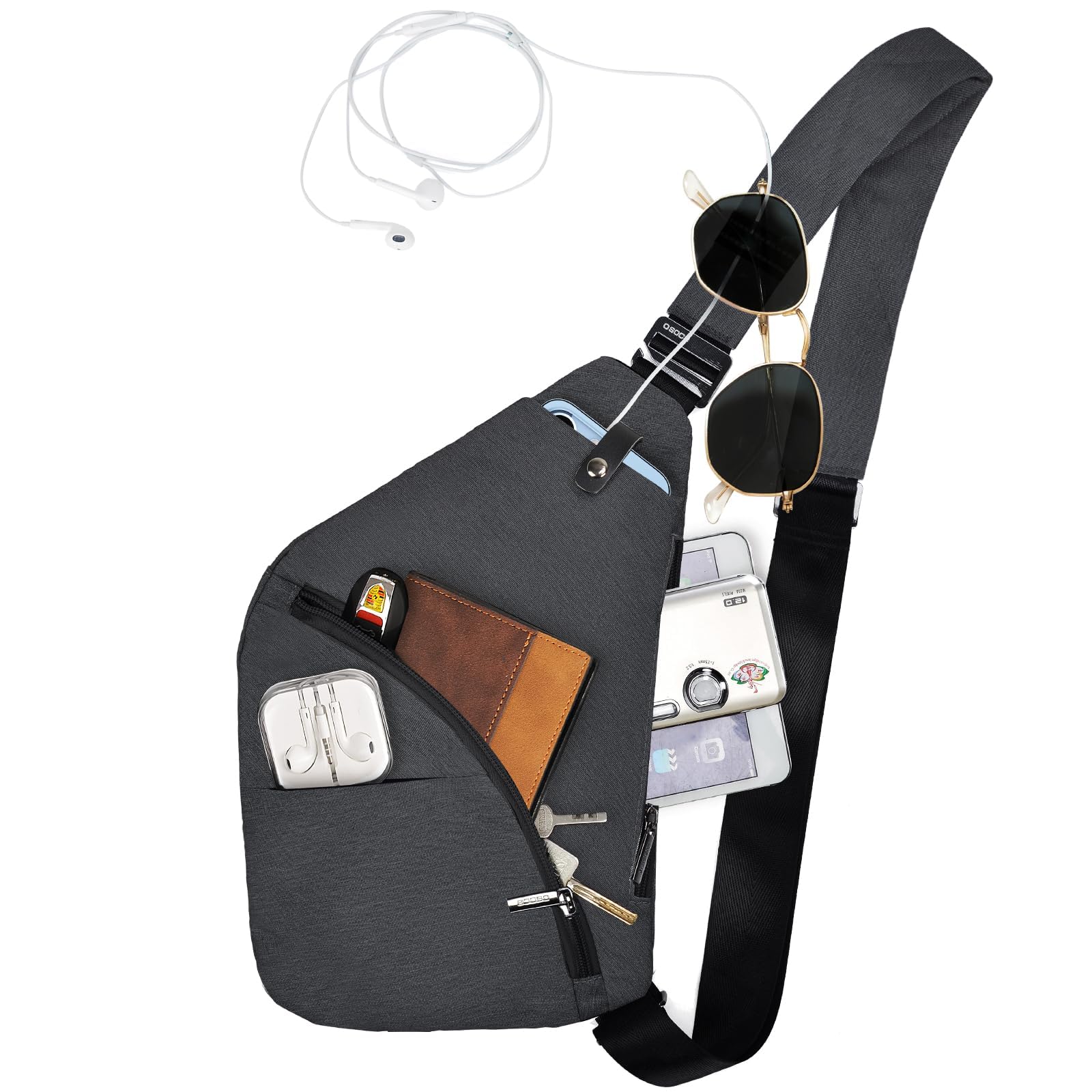 Anti-Theft Waterproof Shoulder Backpack Sling Chest Crossbody Bag Cover Pack Rucksack Bicycle Sport-image-25