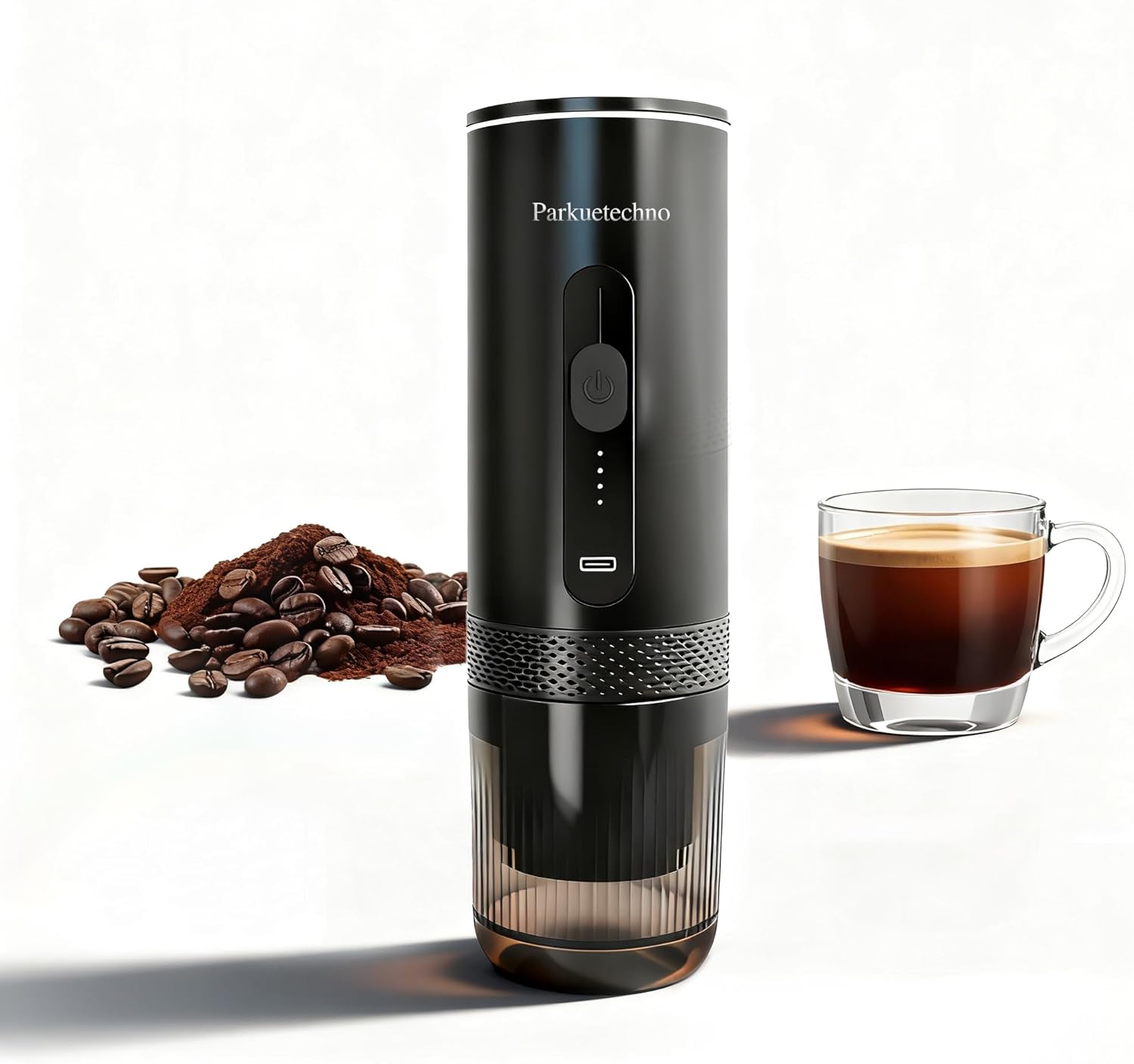 Cafetera Portátil para Espresso con Batería Recargable y 20 Bar de Presión