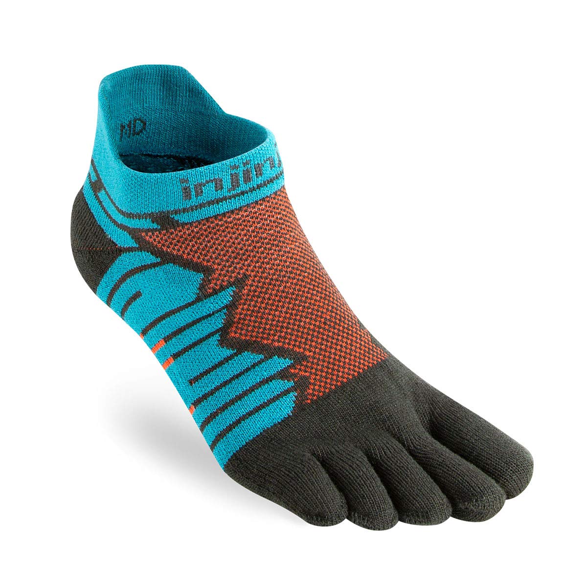 Injinji Socks Ultra Run No Show UNISEX Running Toe Socks Pop (2021) M