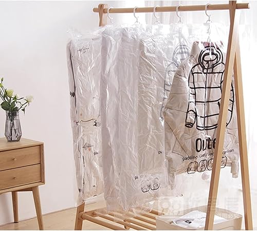 Miniatura 9 de Bolsas colgantes de almacenamiento al vacío, bolsas reutilizables para almacenamiento al vacío para ropa, abrigos, chaquetas, bolsa de