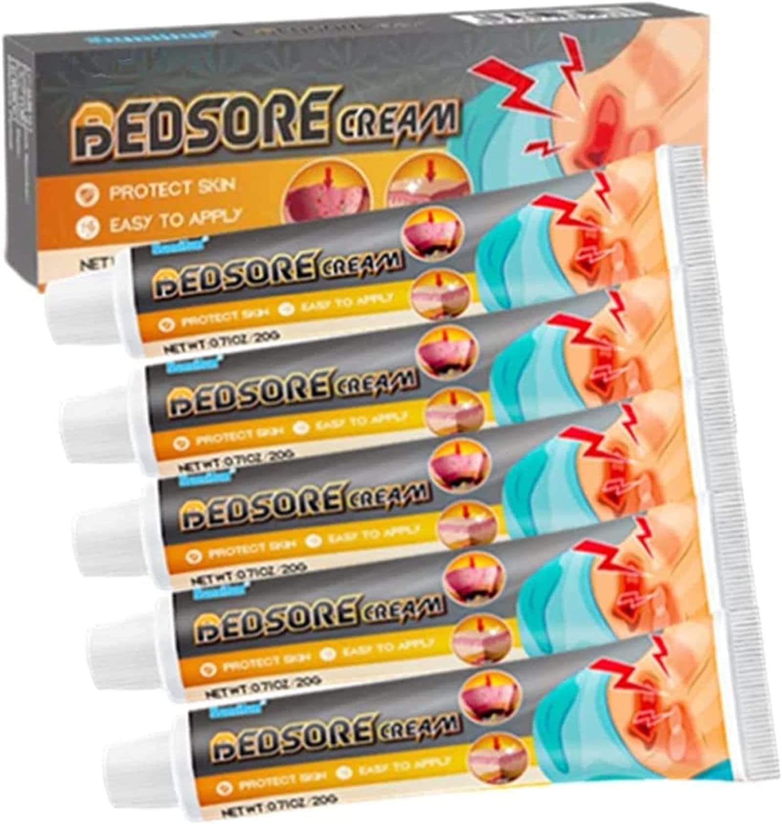Krem do leczenia bólu łóżka, organiczny odleżyn, maść, odleżyna, krem łagodzący ból odleżyn, pielęgnacja ran w leczeniu odleżyn, leczenie odleżyn, gojenie się ran