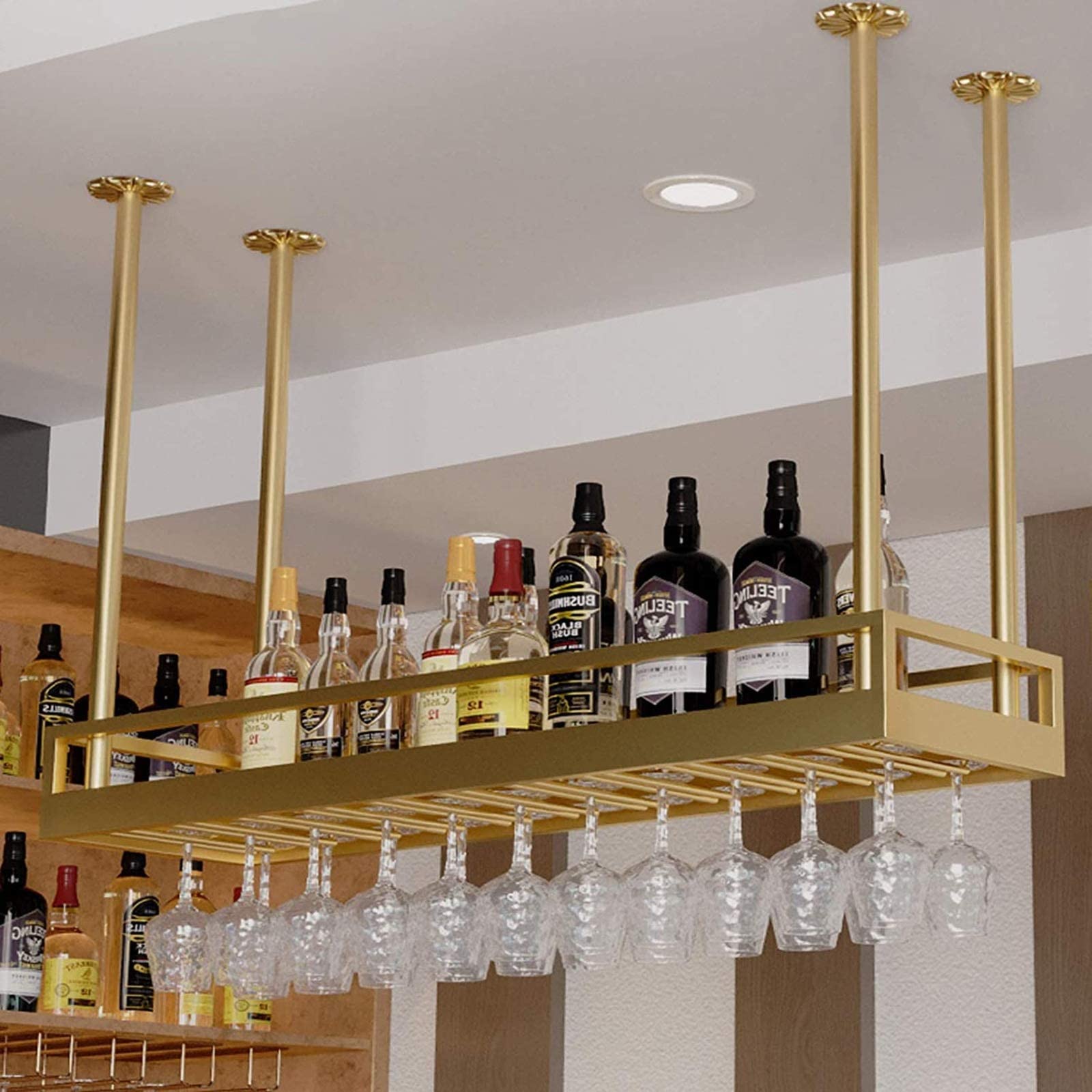 Étagère flottante antichute pour bouteille de vin : fixez et sécurisez vos murs de cuisine