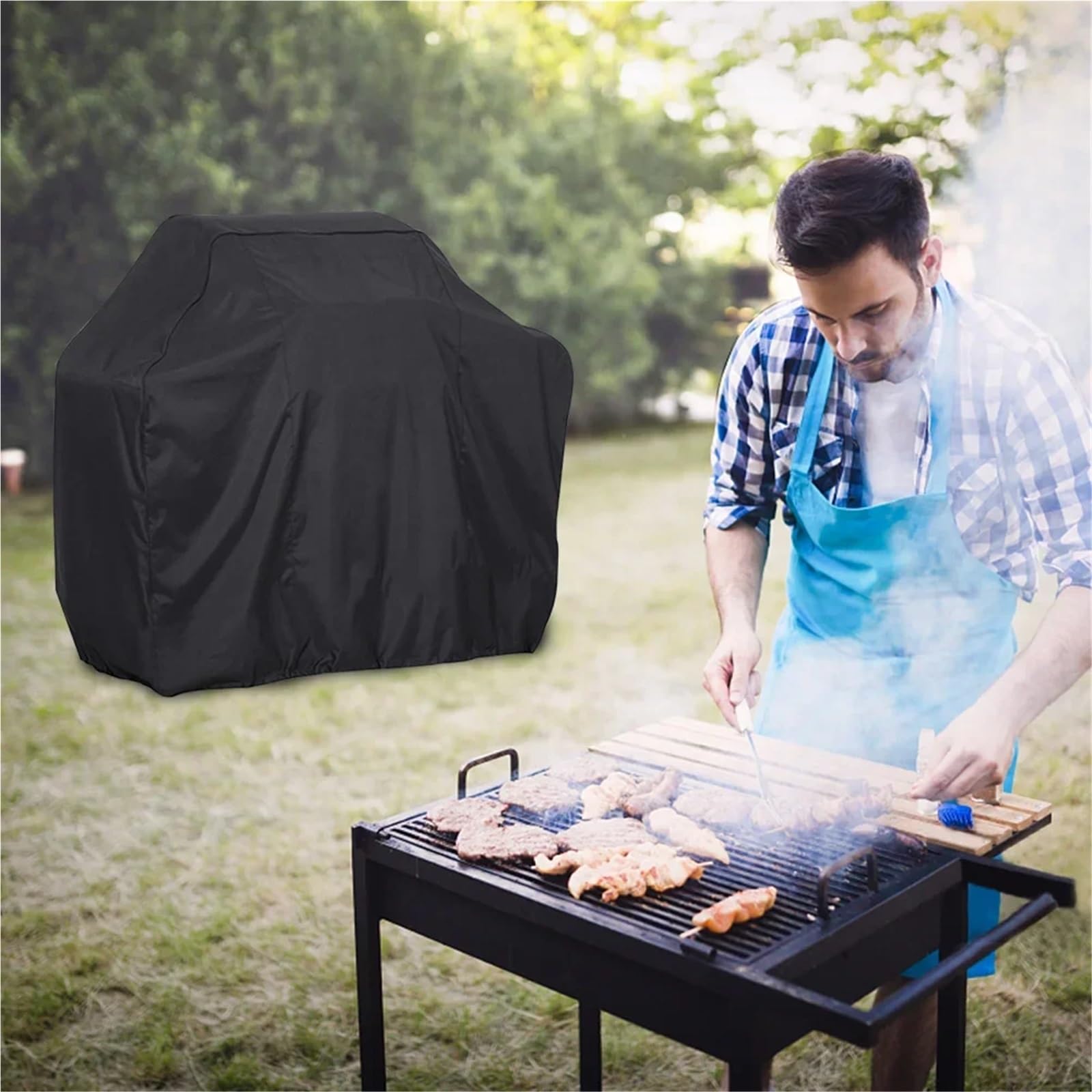 Funda Impermeable for Barbacoa, Resistente a la Lluvia y a los Rayos UV, for barbacoas de Gas, carbón Otros Utensilios jardín para Barbacoa(XXL)