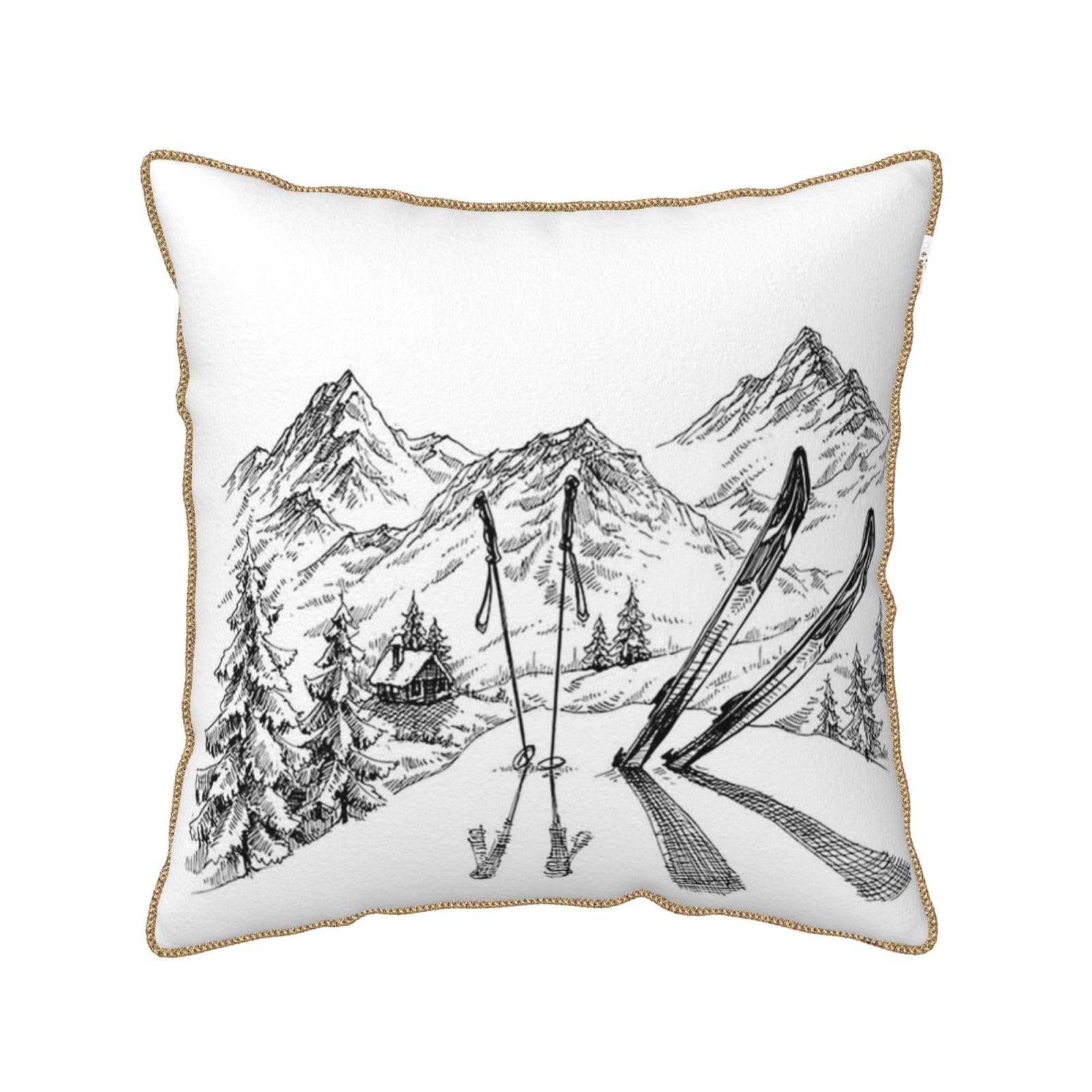 Housse de coussin velours ski lavable pour protéger et embellir vos canapés