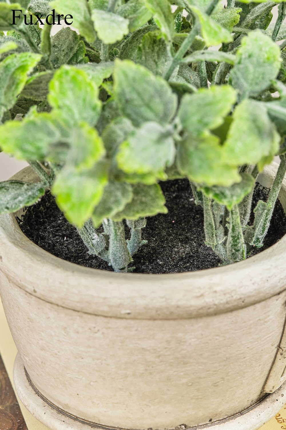 2 Pack Small Artificial Plants with Mint, The Mint Plants for Farmhouse Bathroom Decor, Rustic Home Decor for Living Room Bedroom Office Table Tray Shelve Indoor