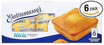 Entenmann's Minis Pound Cakes, Box of Snack Cakes, 9.25 oz, 6 Count