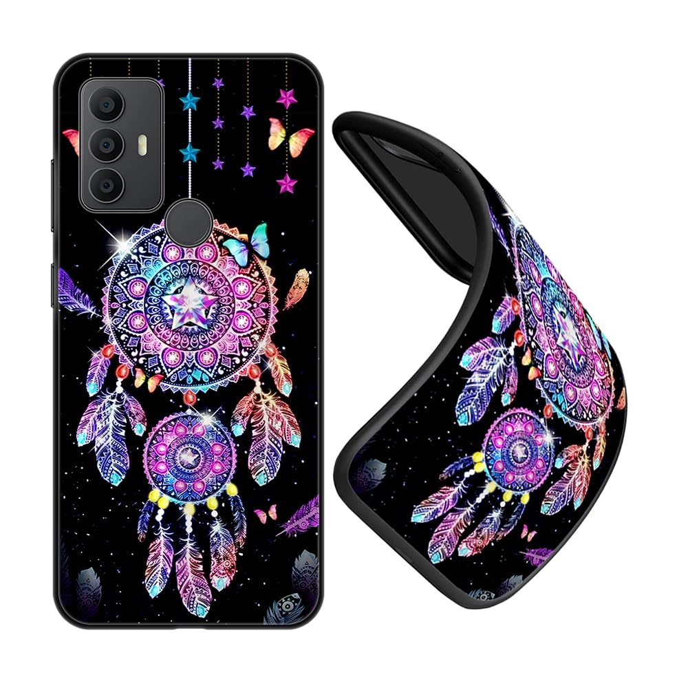 Custodia Per TCL 306 – Silicone Morbido TPU Sottile, Nero, Antiurto E Antigraffio – Copertina Leggera E Precisa