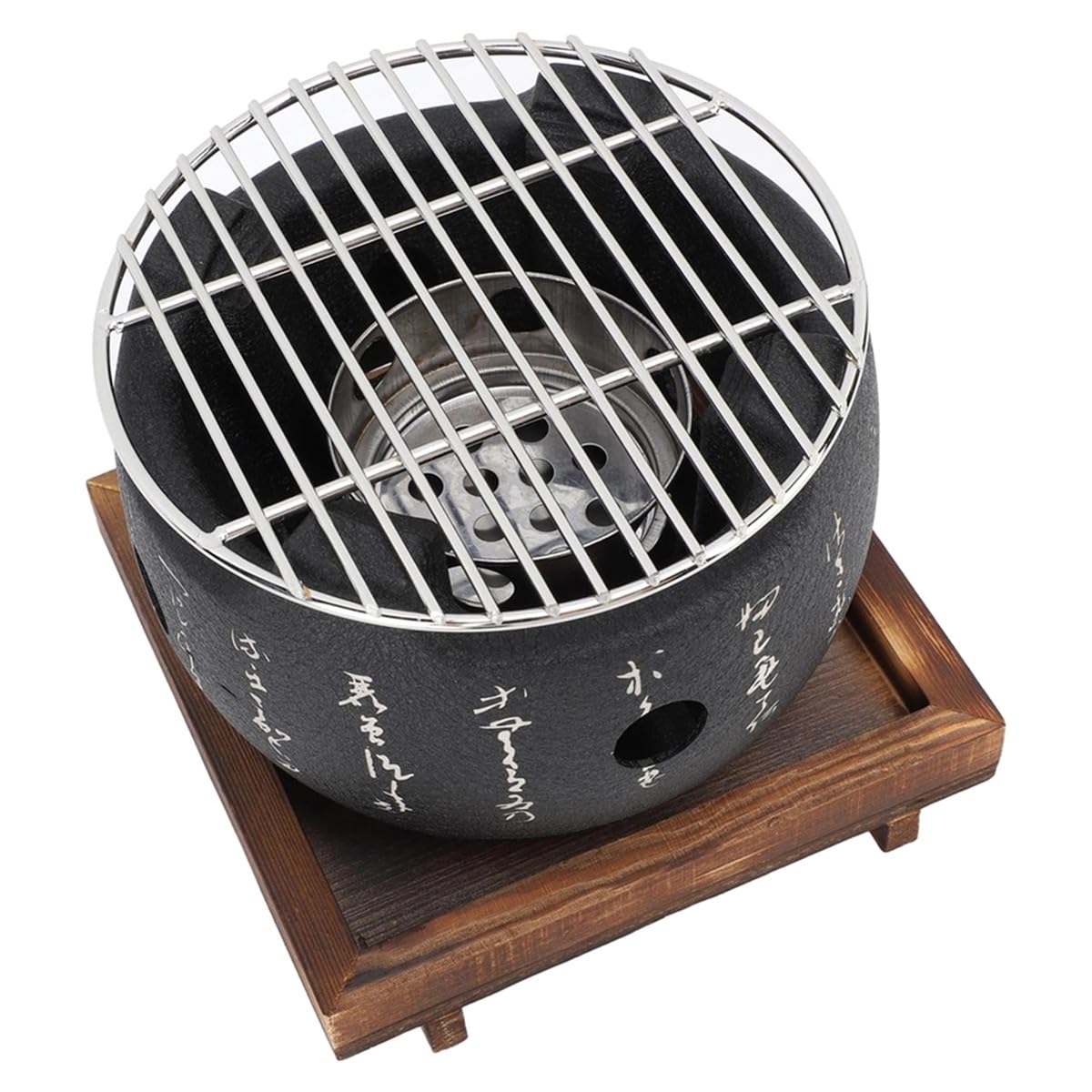 IJSDNVJNDX Japanese Style BBQ Grill Mini Portable Round Food Charcoal Stove Grilling Barbecue Tool for Household Outdoor for Camping