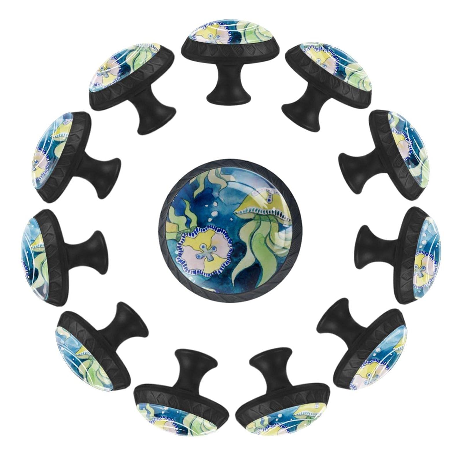 Boutons de tiroir Underwater Life 35 mm poignée meuble commode chambre enfant