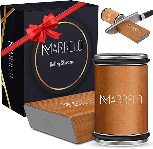 Kit de afilador de cuchillos rodantes, afilador de rodillos de diamante y cerámica con ángulos magnéticos de 1520 para cocina, chef y cuchillos al