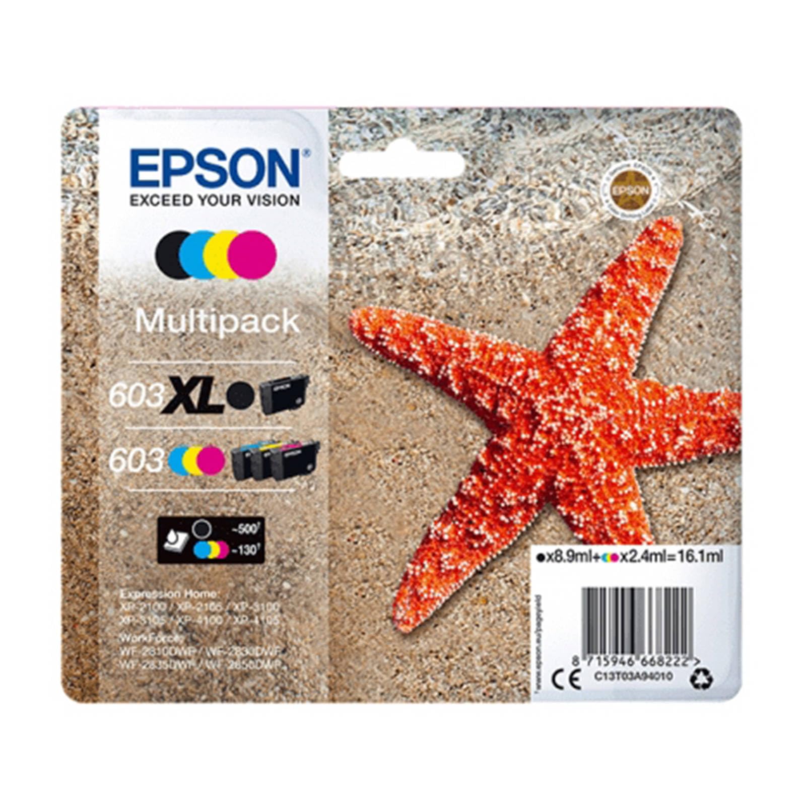MULTIPACK 4-COLOURS 603 XL BLK