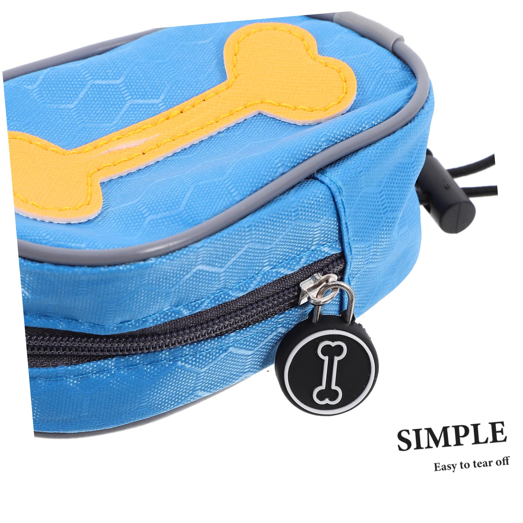 Toyvian Distributeur Zippé à Déjections pour Chien 8 Rouleaux Pochette Oxford Pe Poubelle Portable pour Propriétaires de Chiens