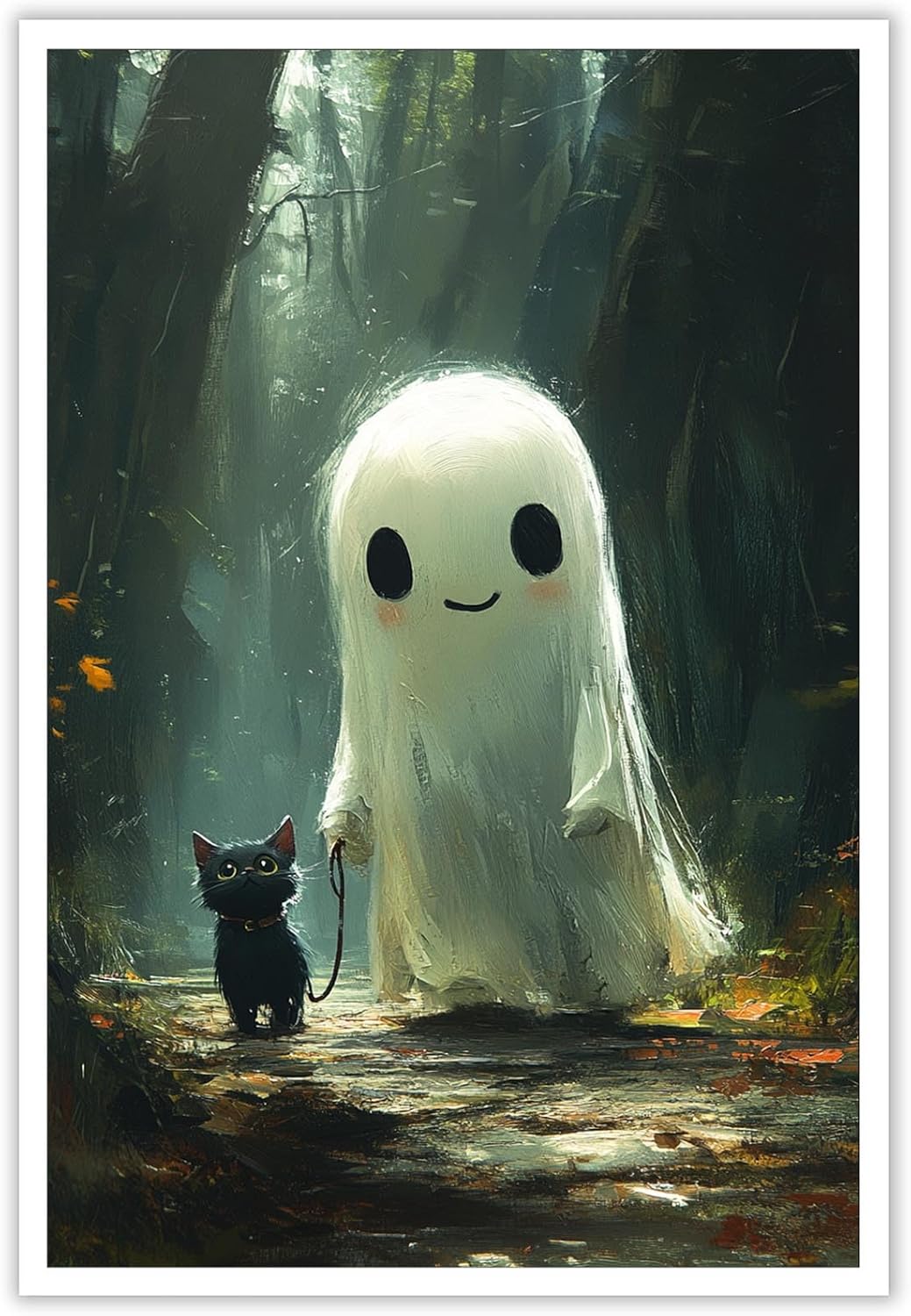 Conception D'affiche D'halloween Vintage Avec Citrouille Fantôme