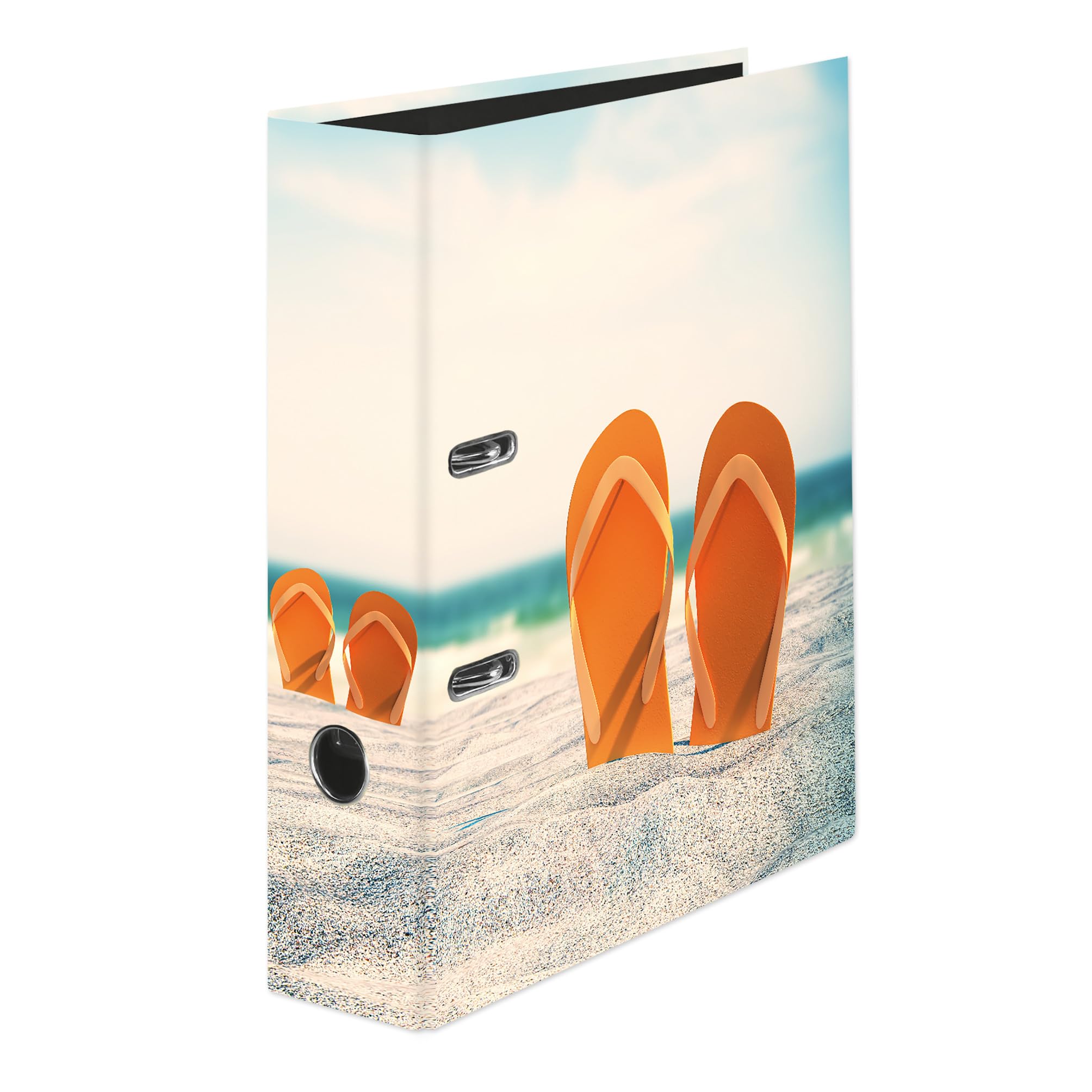 Original Falken Flip Folder, Made in Germany, 8 cm Wide, DIN A4, Ring Binder, Letter Folder, Office Folder, Plastic Folder