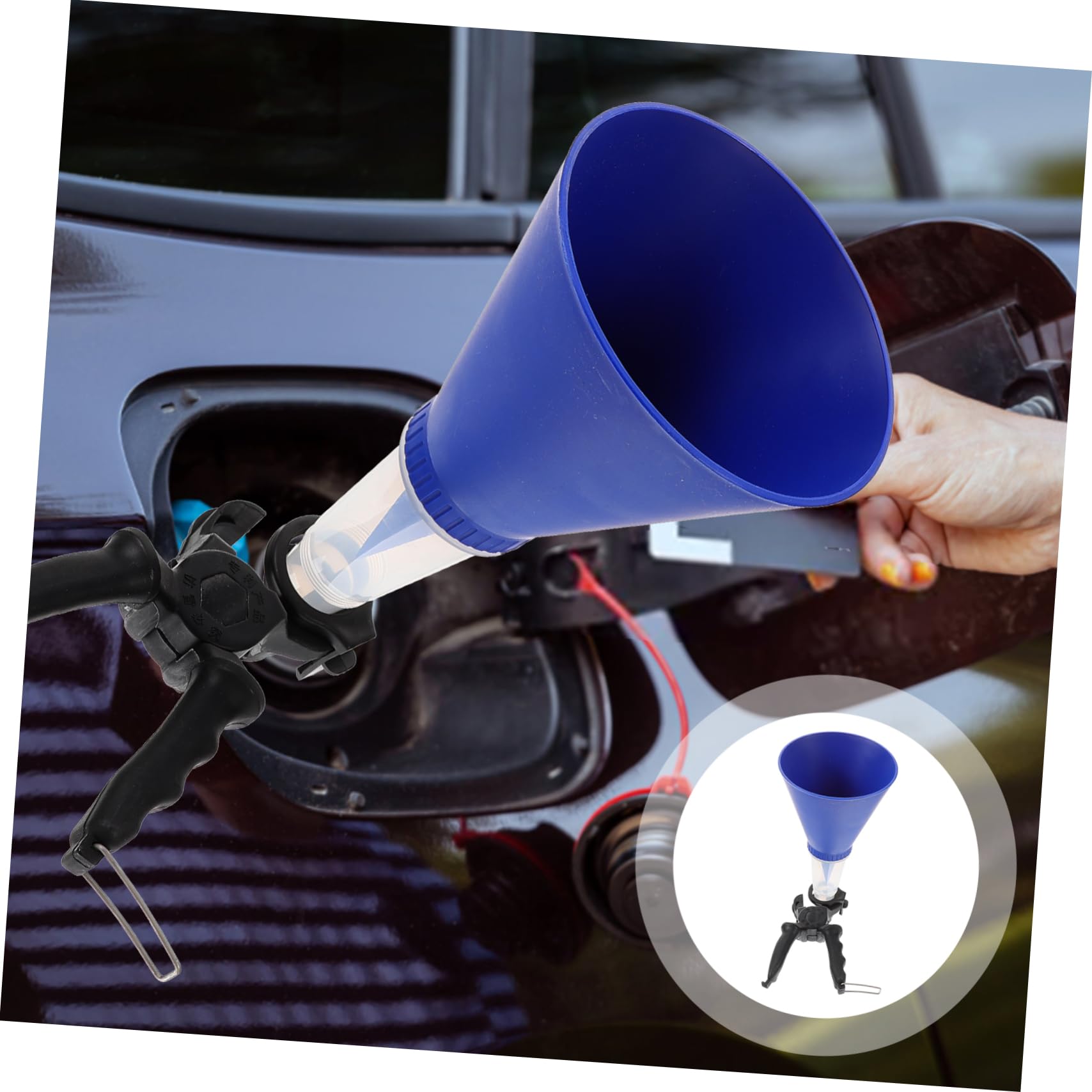 GLEAVI 4pezzi Imbuto Per Olio e Carburante Design Bocca Larga Facile Da Usare Per Auto e Strumento Multiuso Con Rete Filtrante