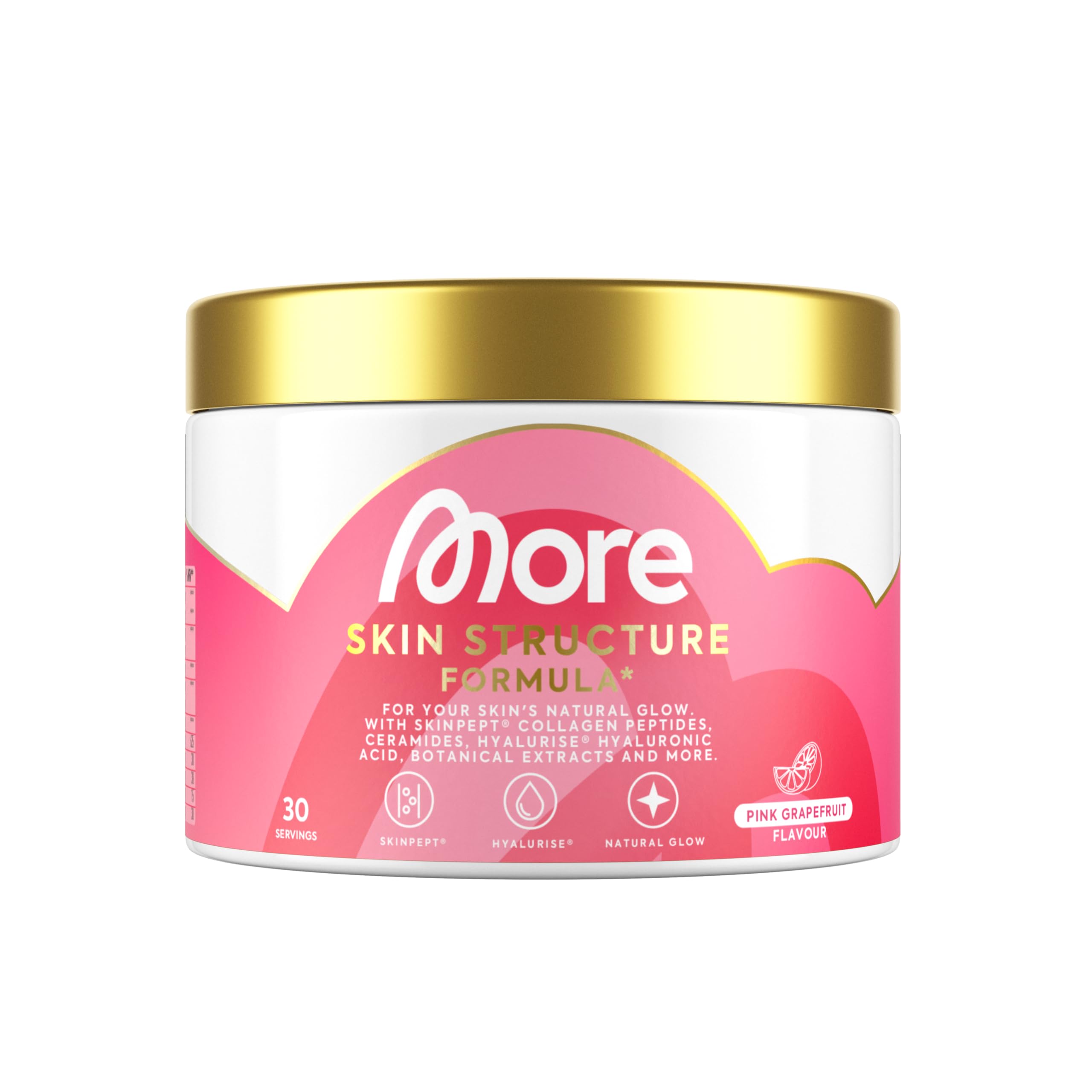 MORE Skin Structure Formula, Pink Grapefruit, 270 g, mit Kollagen & Hyaluron - made in Germany