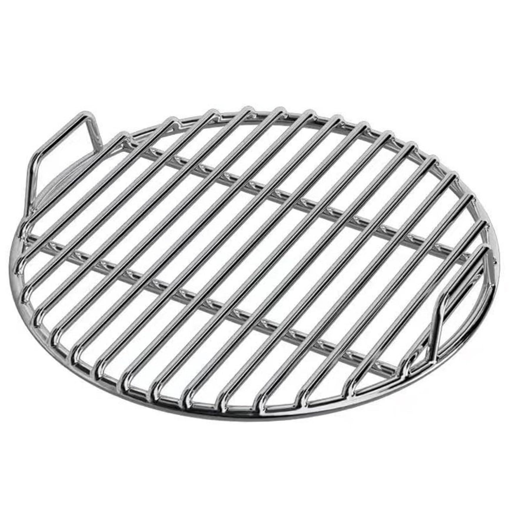 Rejilla de Acero Inoxidable para Parrilla, Rejilla Redonda Extra Gruesa de Repuesto con Mango para ahumador de carbón, fogata, Picnic y Cocina al Aire Libre (38 cm/15 Pulgadas)