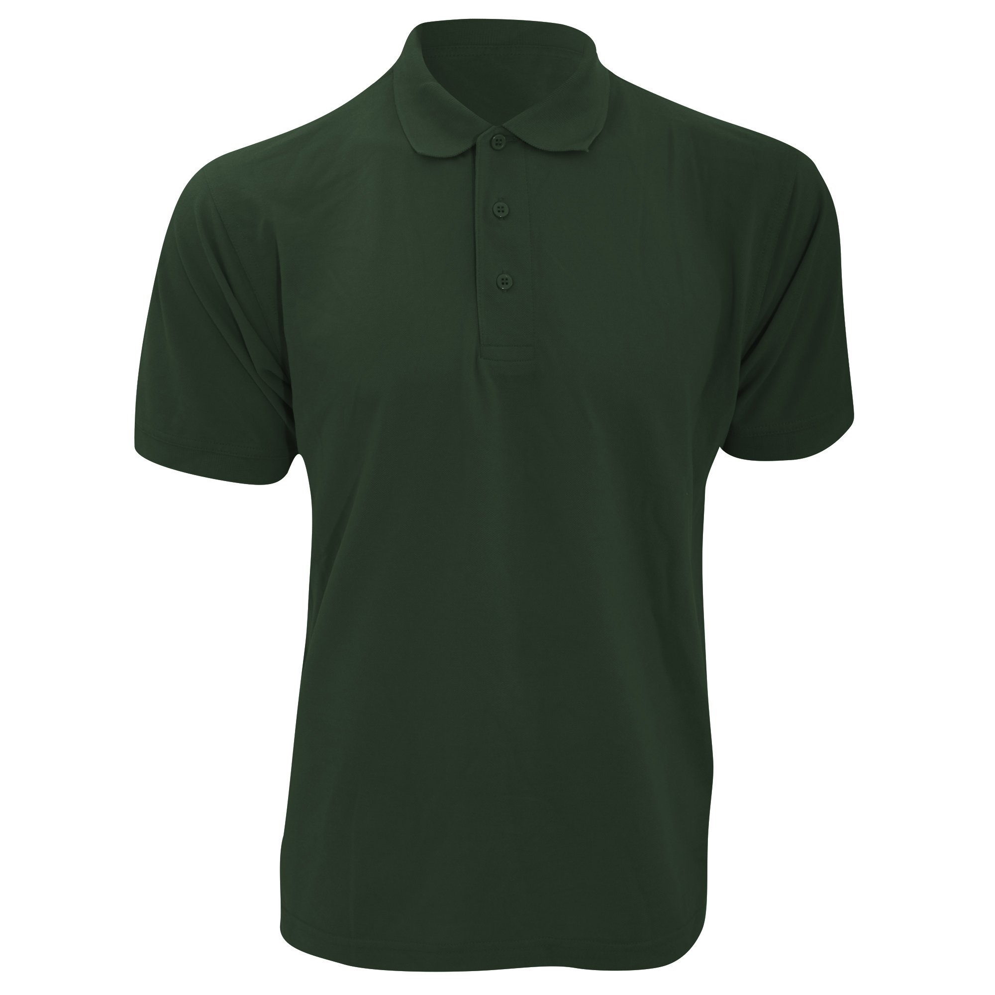 Kustom Kit Mens Short Sleeve Polo Shirts, Bottle Green, XXXX-Large. KK403