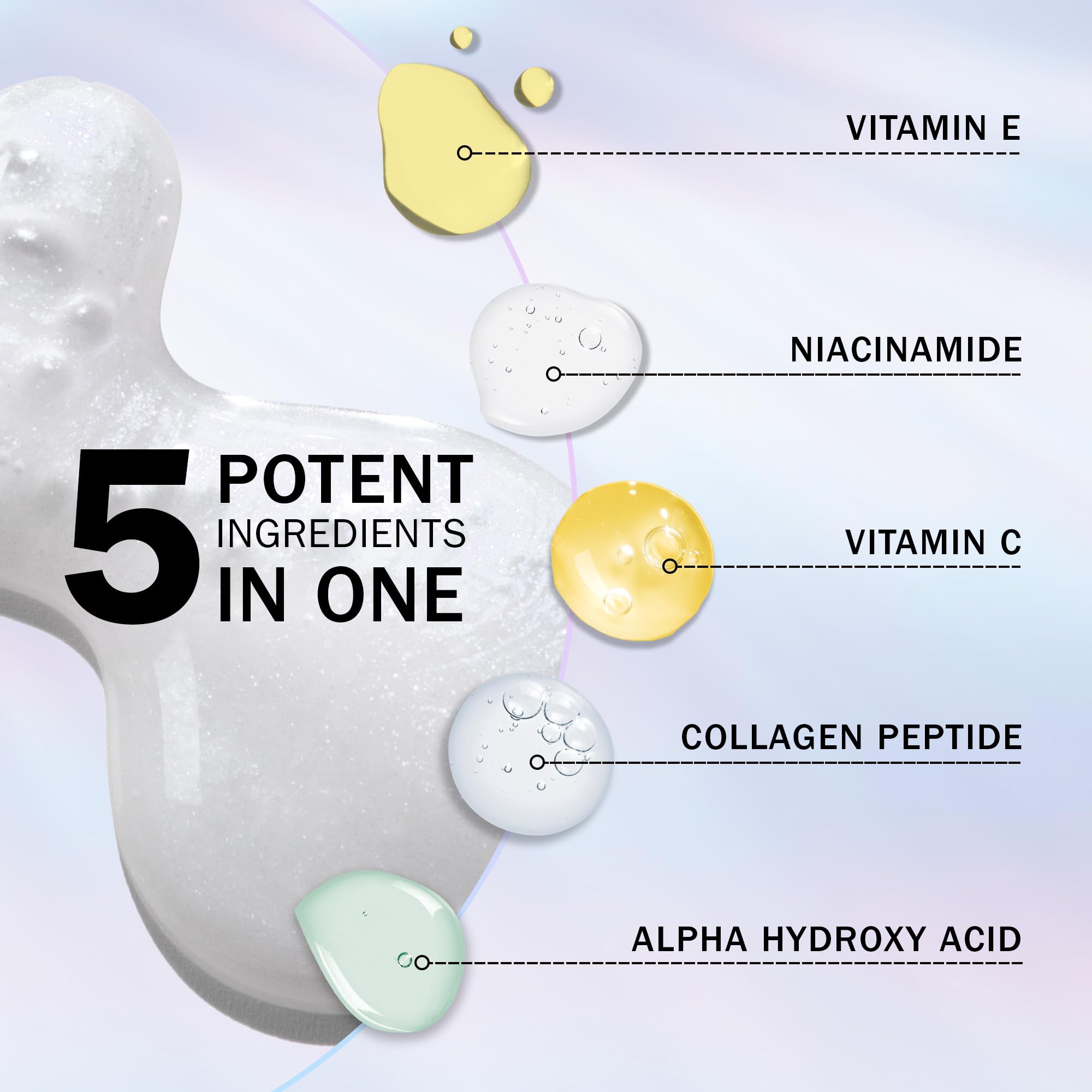 Olay Super Serum, Hydrating Face Serum with Vitamin C, Niacinamide, Collagen Peptide - Image 4