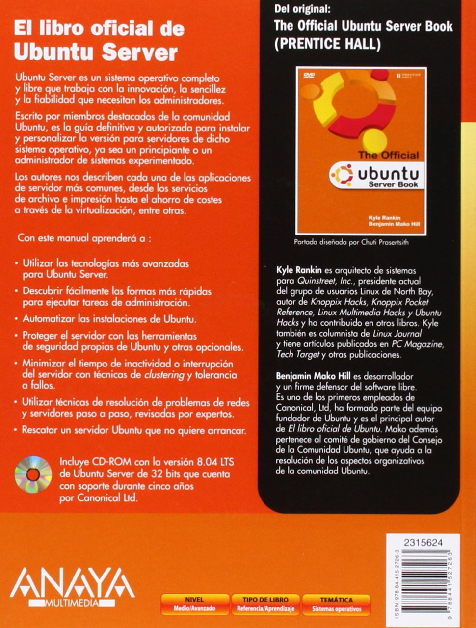 El libro oficial de Ubuntu Server (Títulos Especiales)
