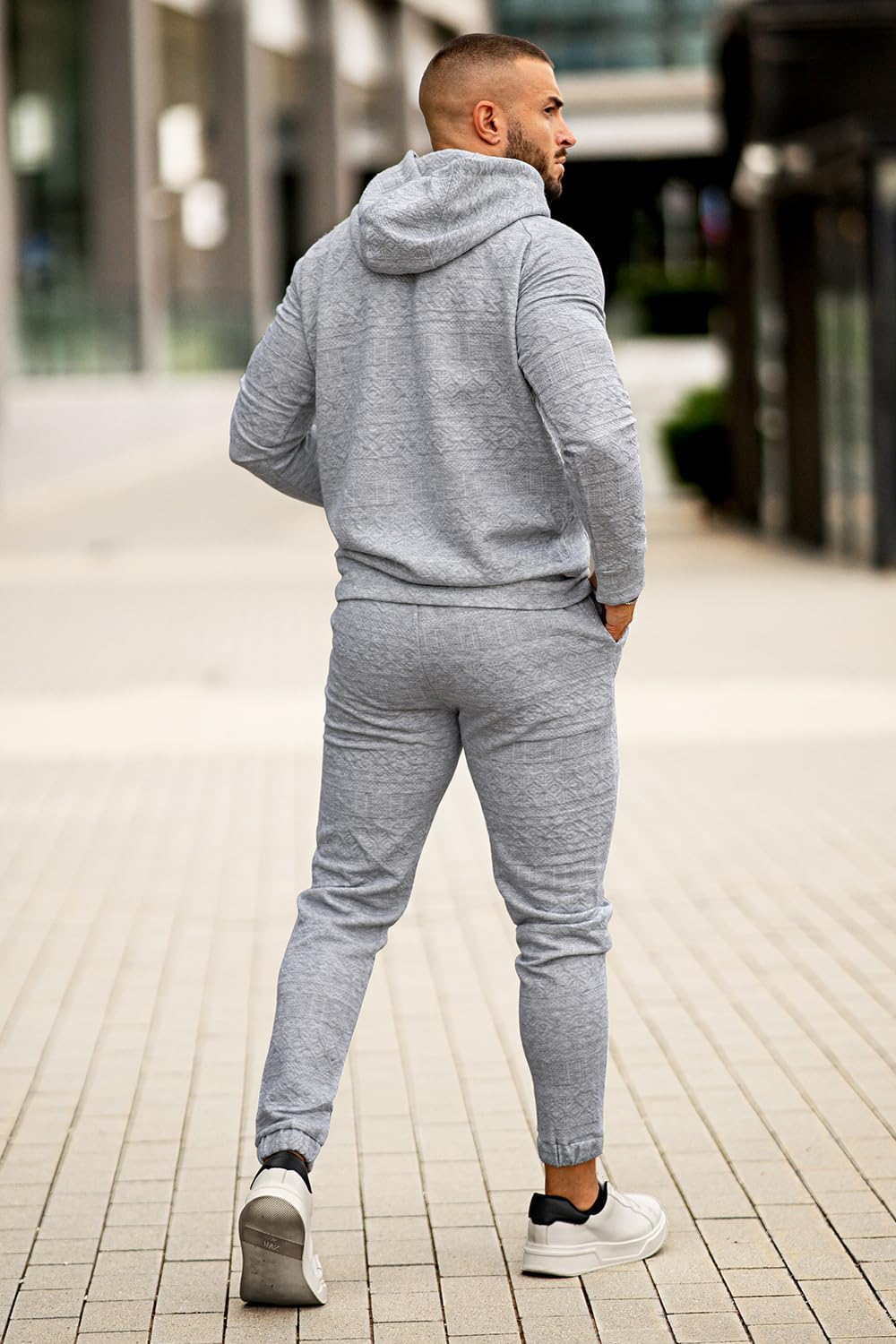 GINGTTO Mens Tracksuit 2 Piece Pullover Jogging Activewear Casual Sweatsuit Sets for Men - Image 3