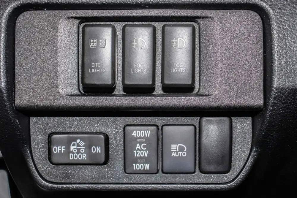 iJDMTOY Three Slots Switch Panel Bracket, Compatible with 2016-2023 Toyota Tacoma, Fit OEM Style 39x21mm SPST Switches