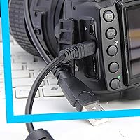 Vista 2 de Cable de carga de sincronización de datos de transferencia de cámara USB de repuesto para Nikon Coolpix A300, A10, A100, L29, L31, L32, UC-e16
