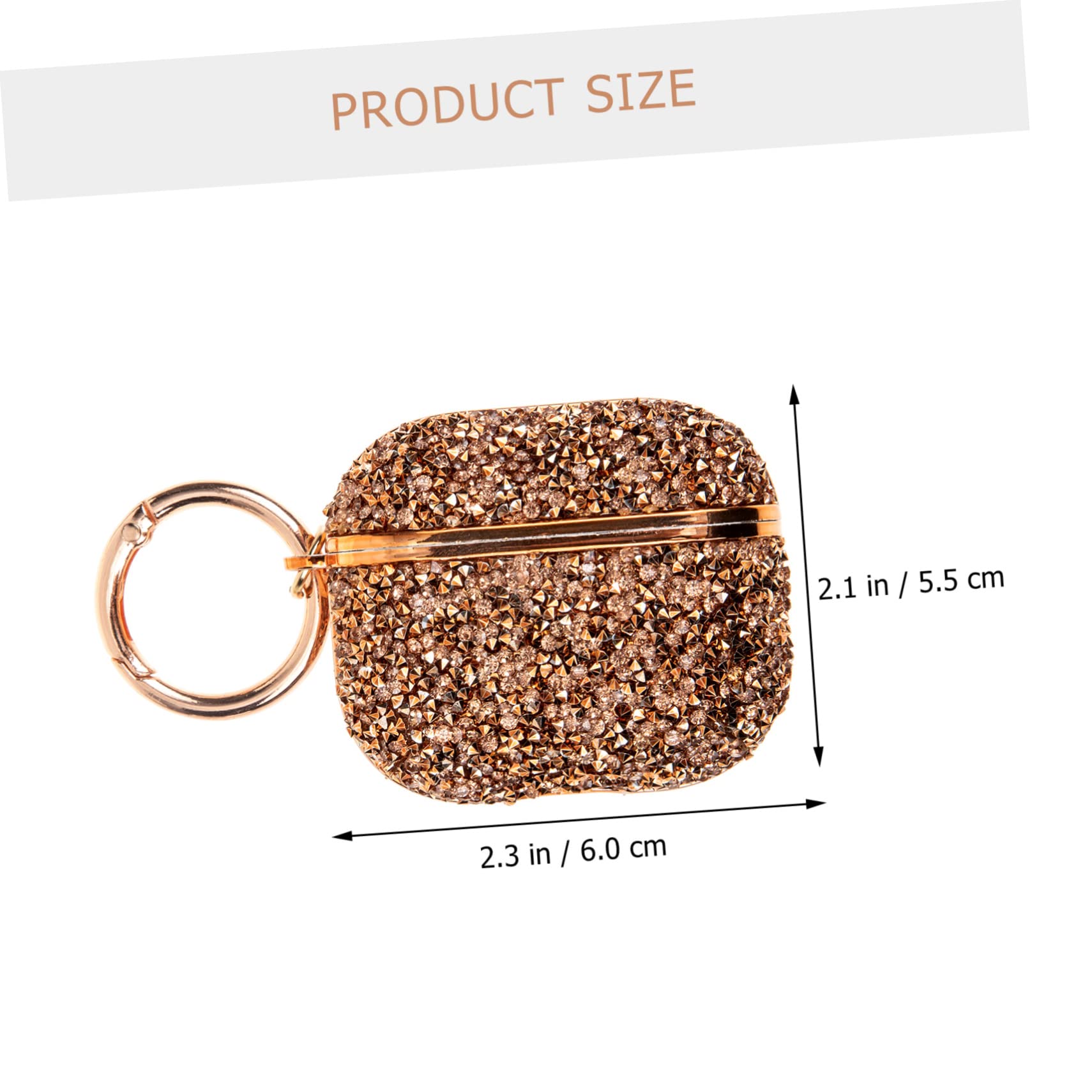 HEMOTON 4piezas Funda De Auriculares De Moda Rhinestones Protector De TPU Compatible Accesorio Elegante y Resistente Diseño y Estuche Protector para Auriculares Inalámbricos