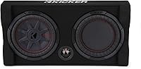KICKER 48TRTP102 10" CompRT Down-Firing Subwoofer Enclosure with reFLEX Passive Radiator - 2 Ohm Thin-Mount Bass