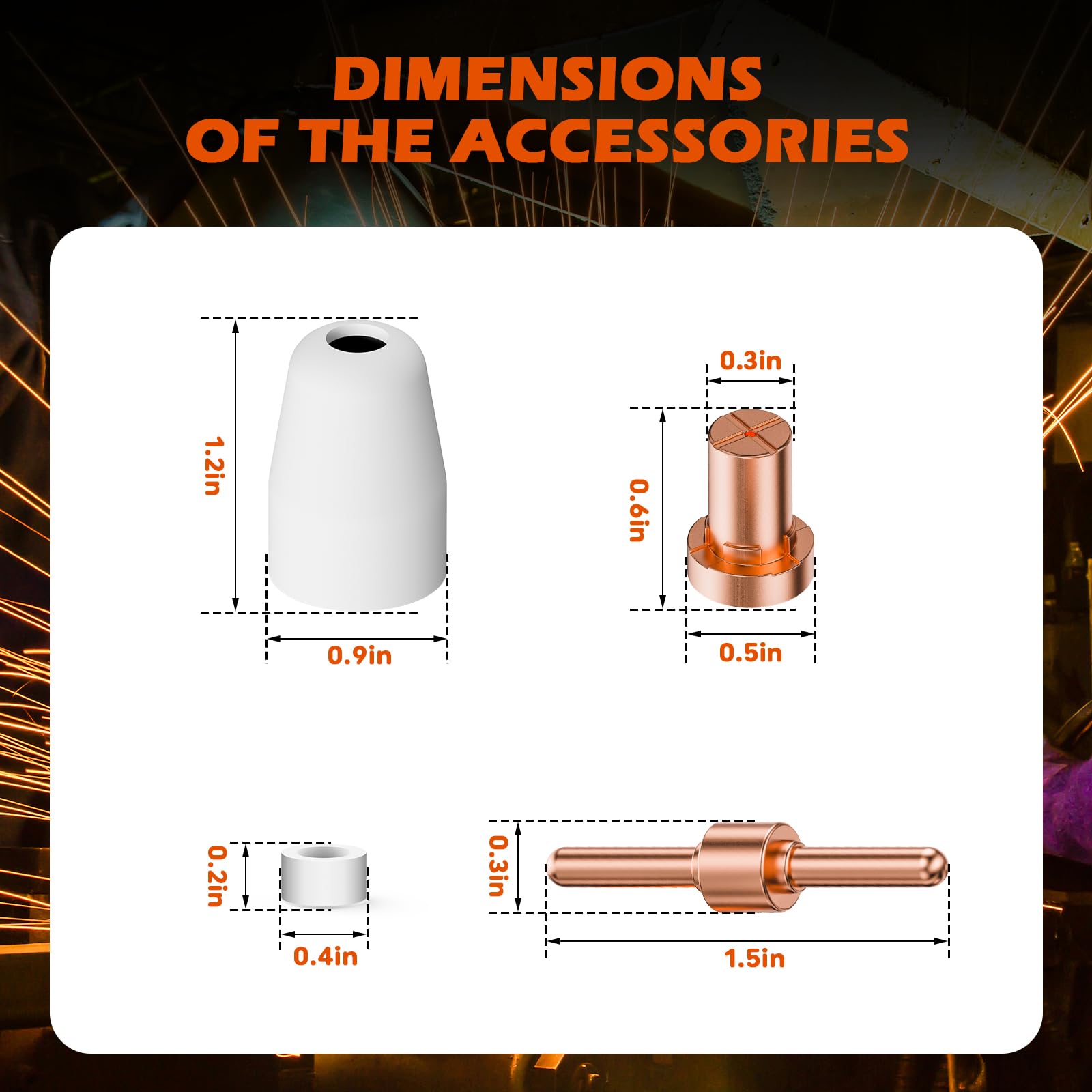 Plasma Cutter Consumables - PT31 Torch Tips -6 Plasma Cutter Consumables - PT31 Torch Tips -6