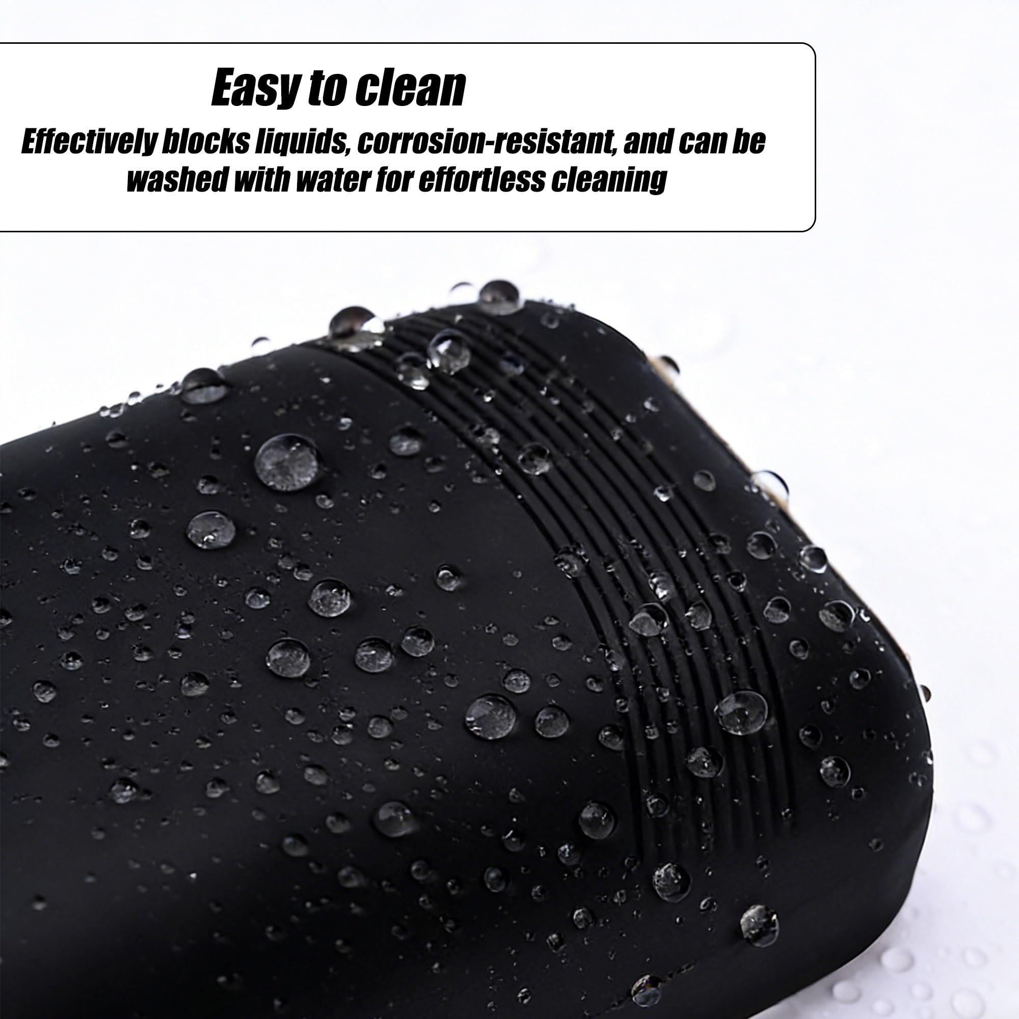 ZAHD 2 set Copertura della cintura di sicurezza in silicone antigraffio lavabile morbide e resistenti copertura protettiva per clip per cintura di sicurezza universali per auto (Nero)