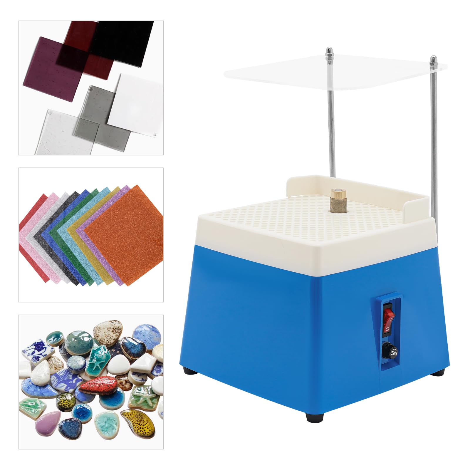 Mini Meuleuse de Verre 220v Vitrail de Meuleuse Meuleuse Diamantée 65w Outil de Meulage d'Art de Diamant Outil de Meulage avec Meule Mcbl58