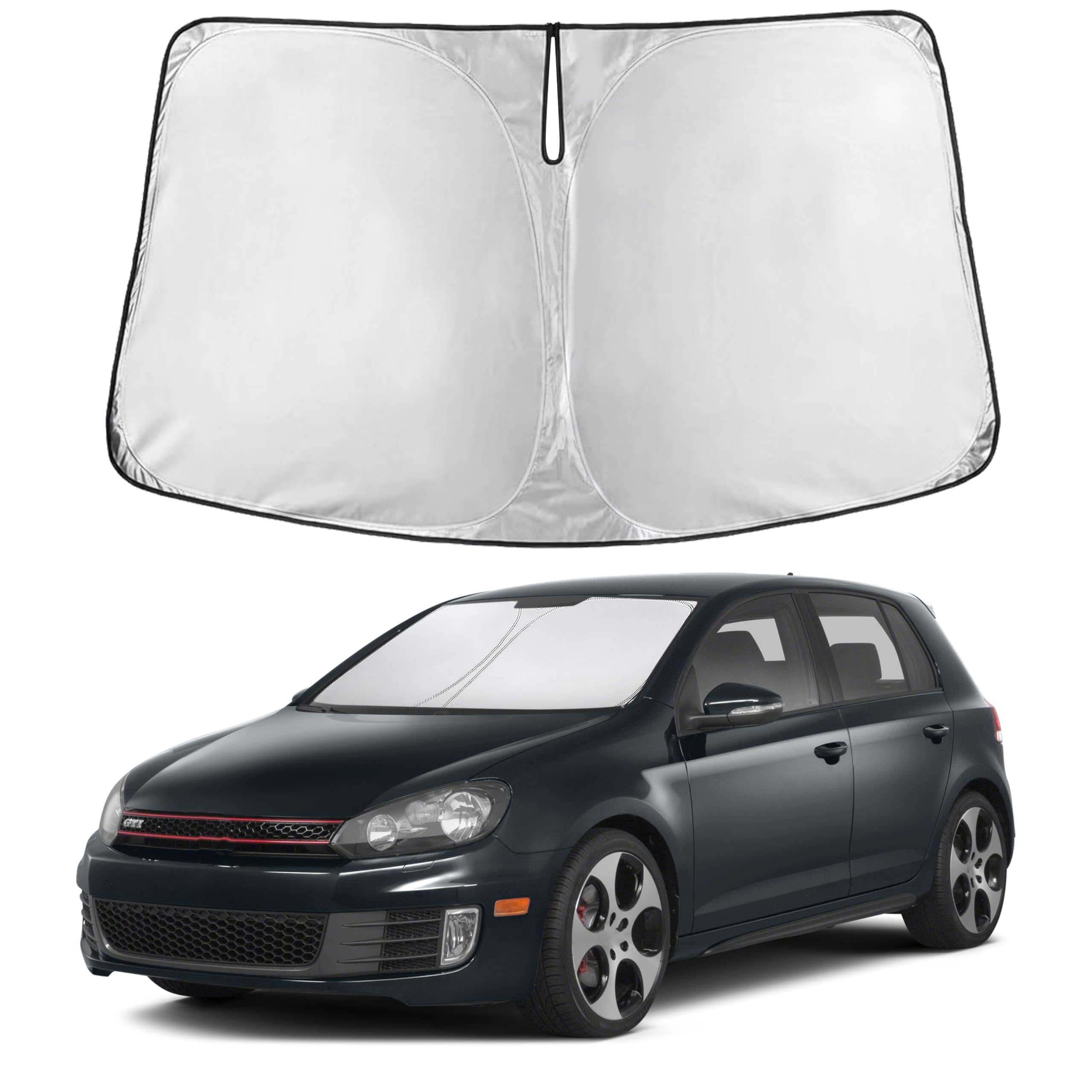 EcoNour Windshield Sunshade Compatible for Volkswagen VW 2009-2015 2014