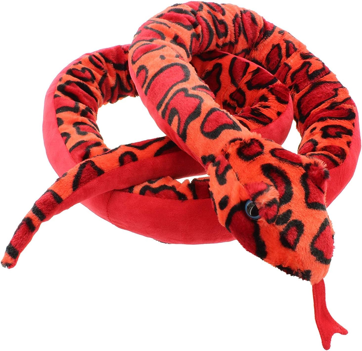 MIK funshopping Serpent Plush Toy, Rubinrot 250cm, Small, Kid, Numeracy & Spacial Awareness, Manual, Unisex