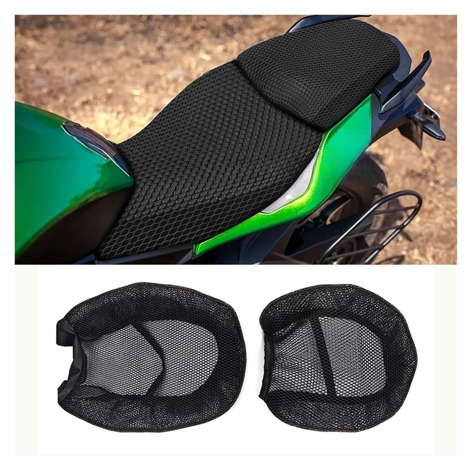 Moto Coprisedile Coprisedile Con Cuscino Per B&ajaj Dominar 400 UG 400UG Dominar400 Coprisedile In Tessuto Di Nylon Per Moto, In Rete, Antiscivolo, Anti-UV, Traspirante