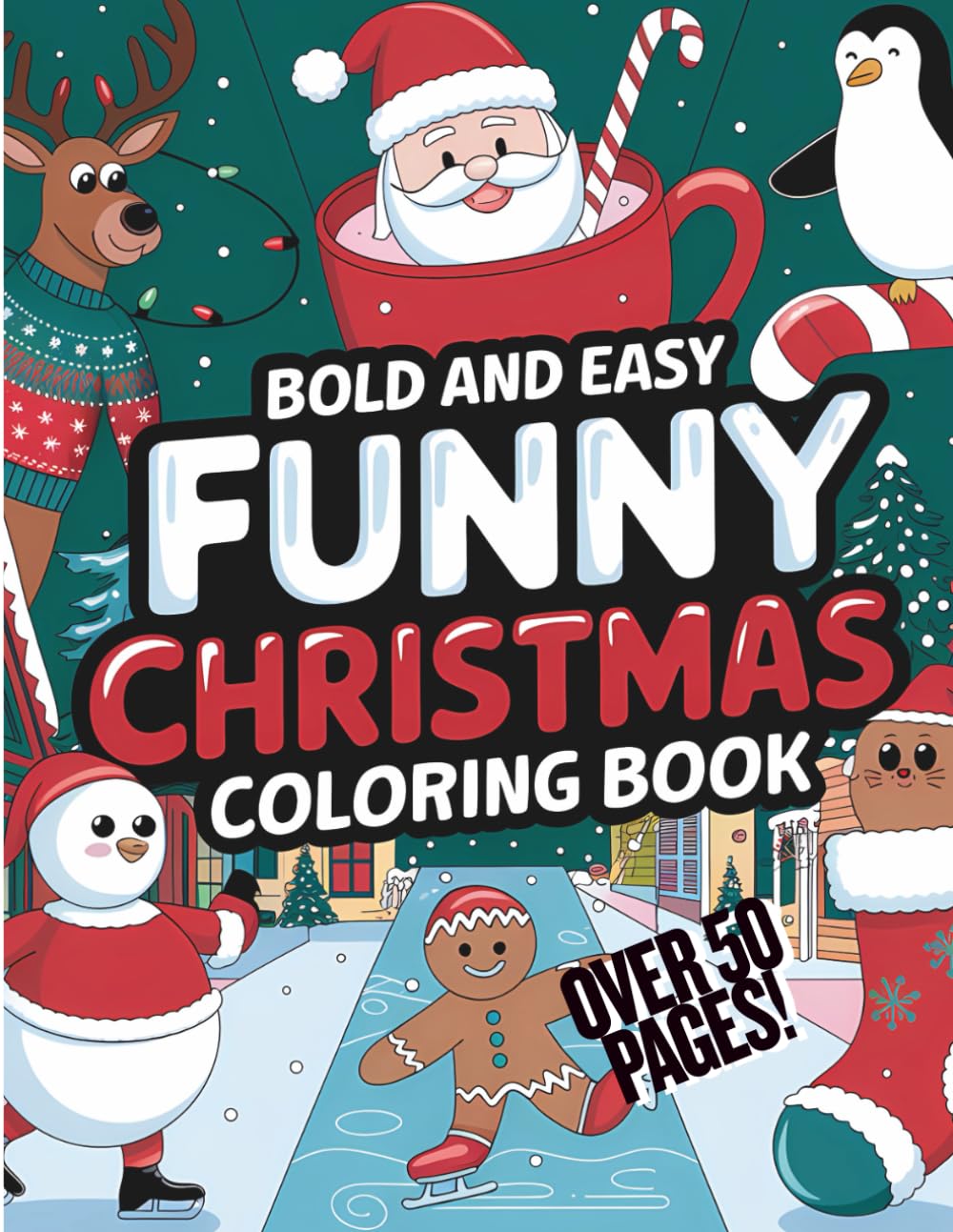 Funny Christmas Coloring Book