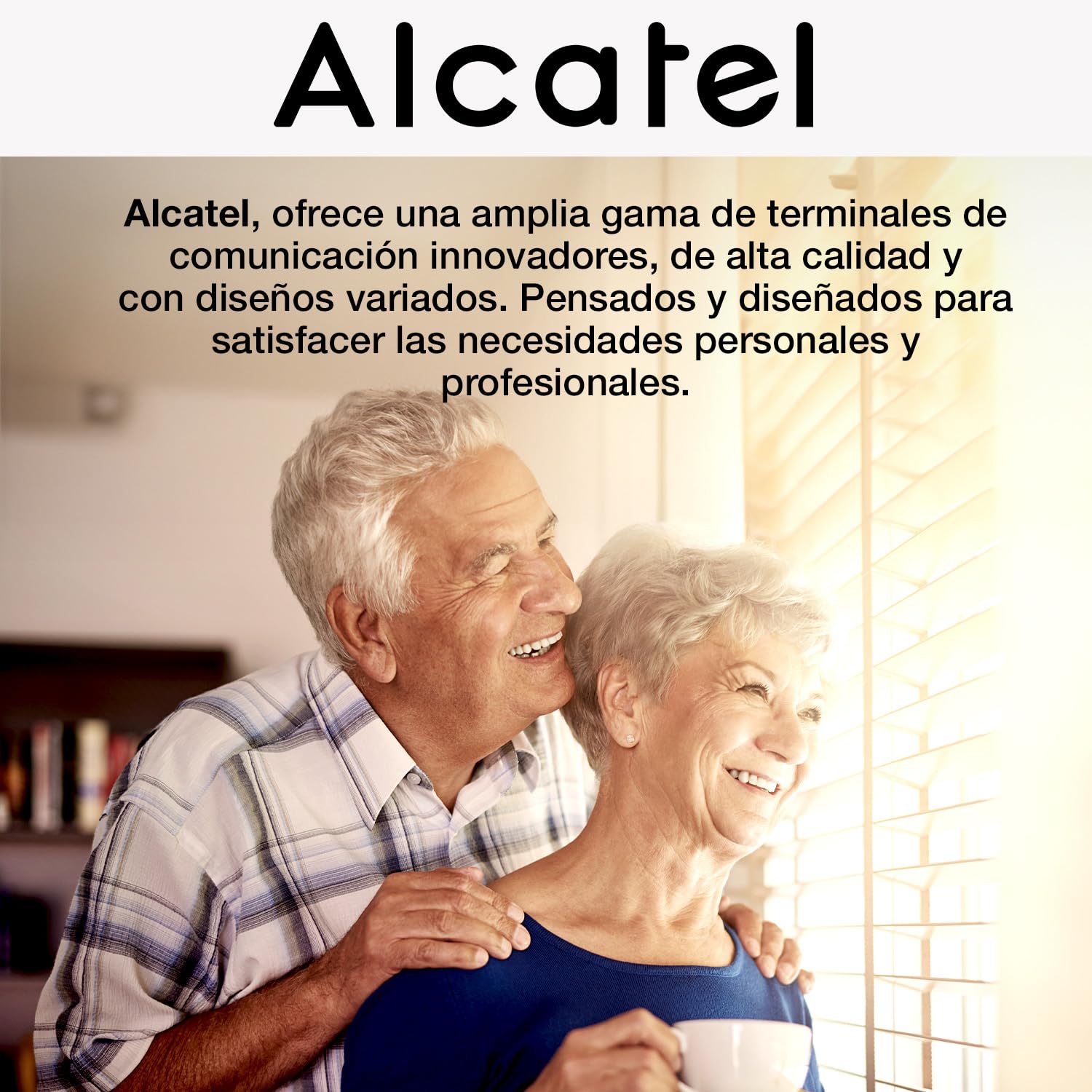 ALCATEL TMAX 10+ Teléfono con Cable para Personas Mayores - Teclas Grandes - Audio Boost - Teclas con Fotos - Manos Libres - Indicador Luminoso de Llamada - Timbre Fuerte - Compatible con audífonos