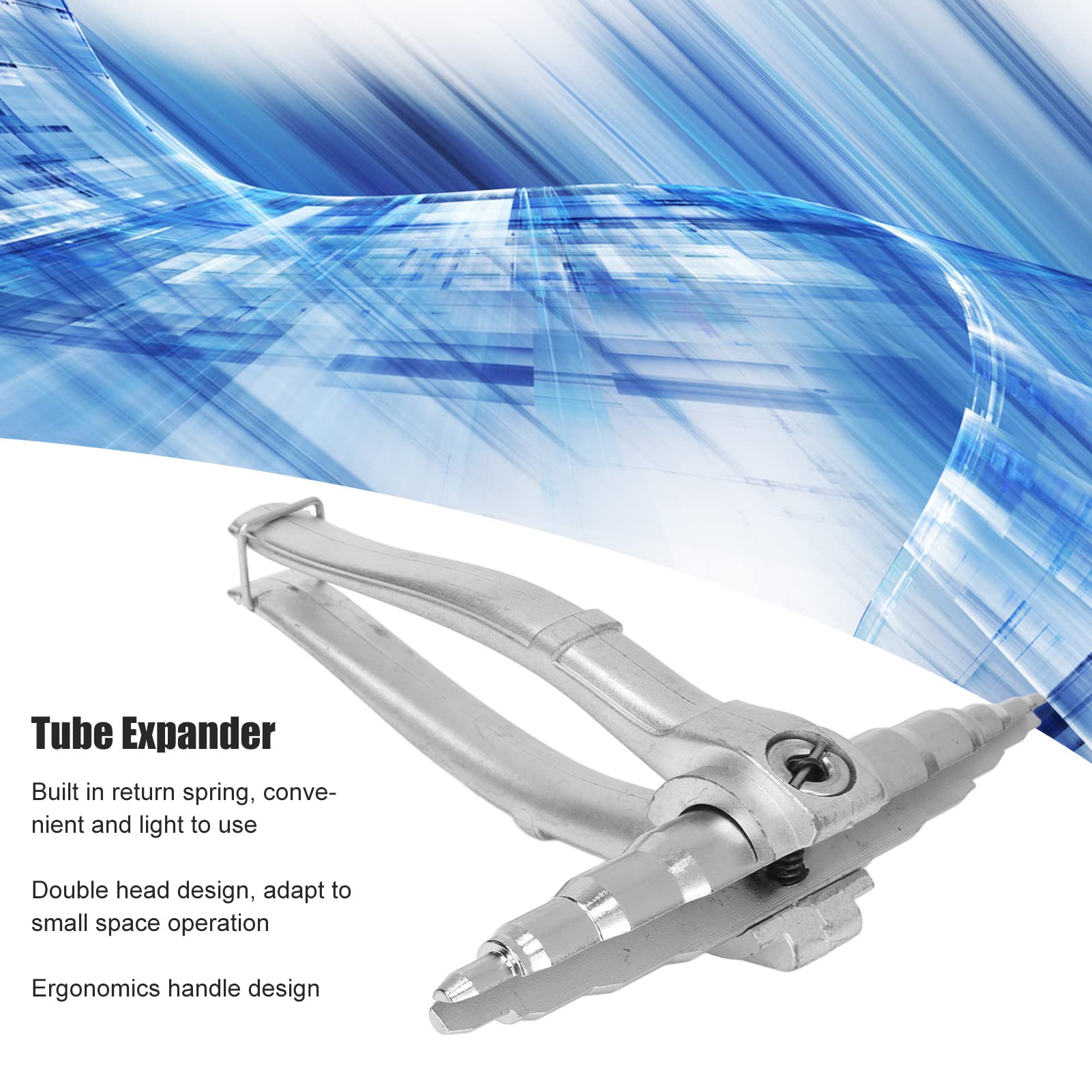 Copper Pipe Tube Expander, Manual Tube Expander Universal Hand Refrigeration Expanding Swaging Tool for 1/4in-7/8in