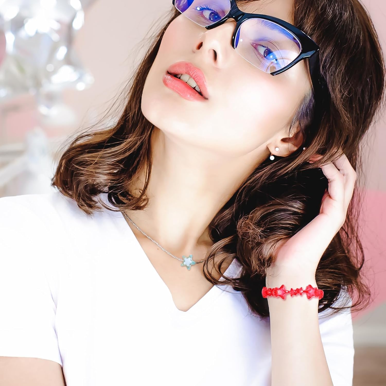 200 Pieces Acrylic Star Beads, 11/20/28mm Cute Bead, Transparent Plastic Loose Spacer Beads for Phone Charms, Keychain, Jewelry Making, DIY Crafts Supplies - Image 6