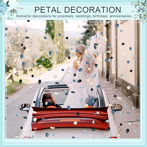 Miniatura 6 de Tigeen Pétalos de rosa de seda artificiales para boda, cesta de niña de flores, pasillo, dispersos, centros de mesa, fiesta, despedida de soltera,