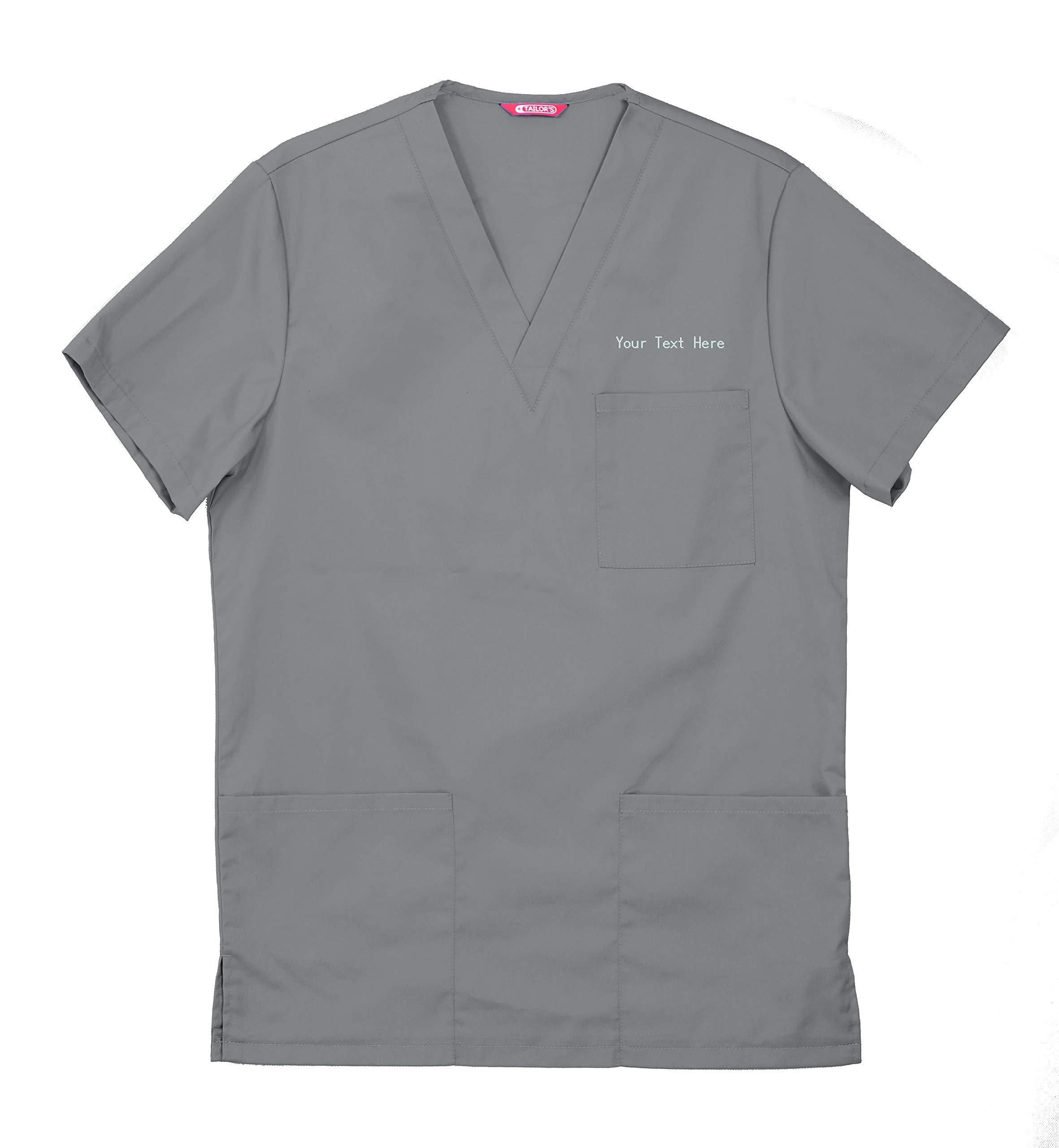 Personalized Customizable Embroidered Men's Scrub Top