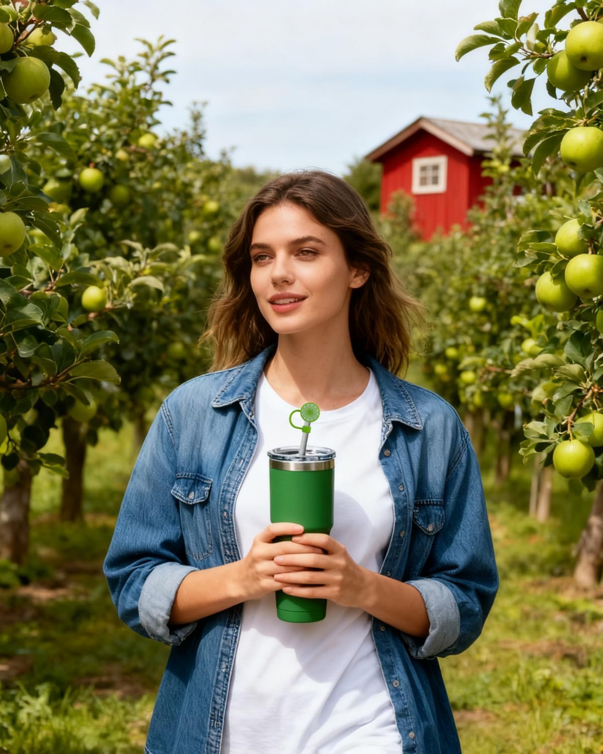 Fruit Straw Toppers, 4 Pcs Cherry Strawberry Pineapple Lemon Straw Cover Cap, 10mm Silicone Straws Covers Cap Compatible for Stanley Cup, Cute Reusable Straws Toppers for Tumbler Cup Accessories Gifts - Image 6