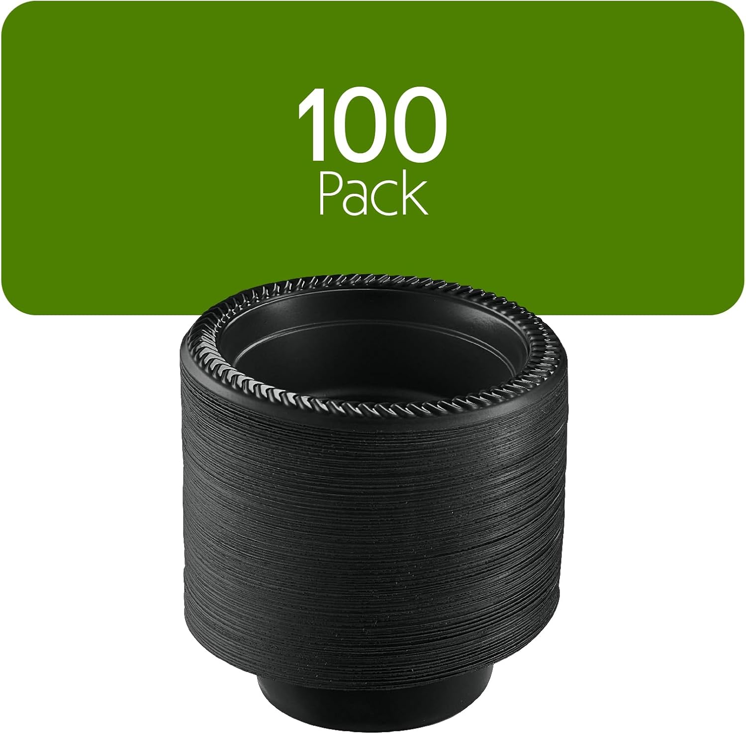 PLASTICPRO 100 PCS Black Plastic Bowls Light Weight 5 oz Small Plastic Soup Bowls Black Salad Dessert Plates Disposable for Party and Wedding - Image 7