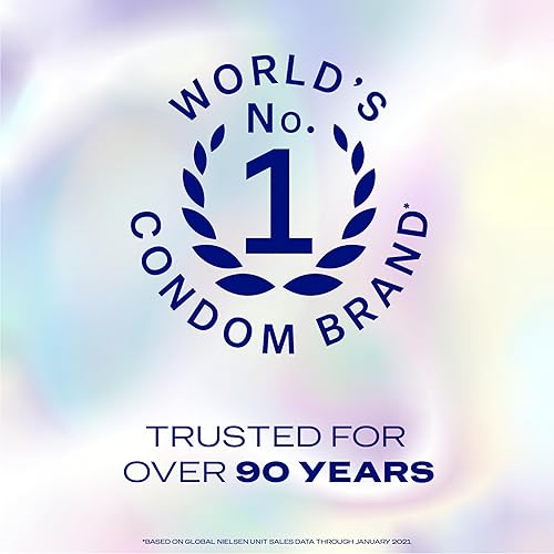 Miniatura 10 de Durex Preservativos de aire, extra finos, de látex de goma natural transparente para hombres, ajuste regular, elegibles para FSA y HSA, 24 unidades