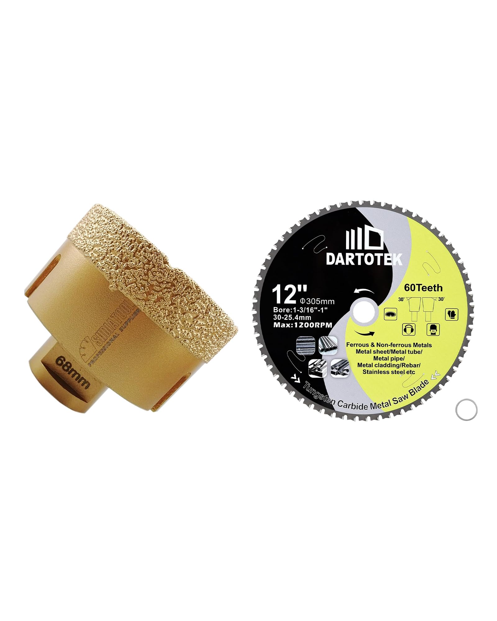 Forets diamant SHDIATOOL pour percer le carrelage et lames TCT pour couper le bois