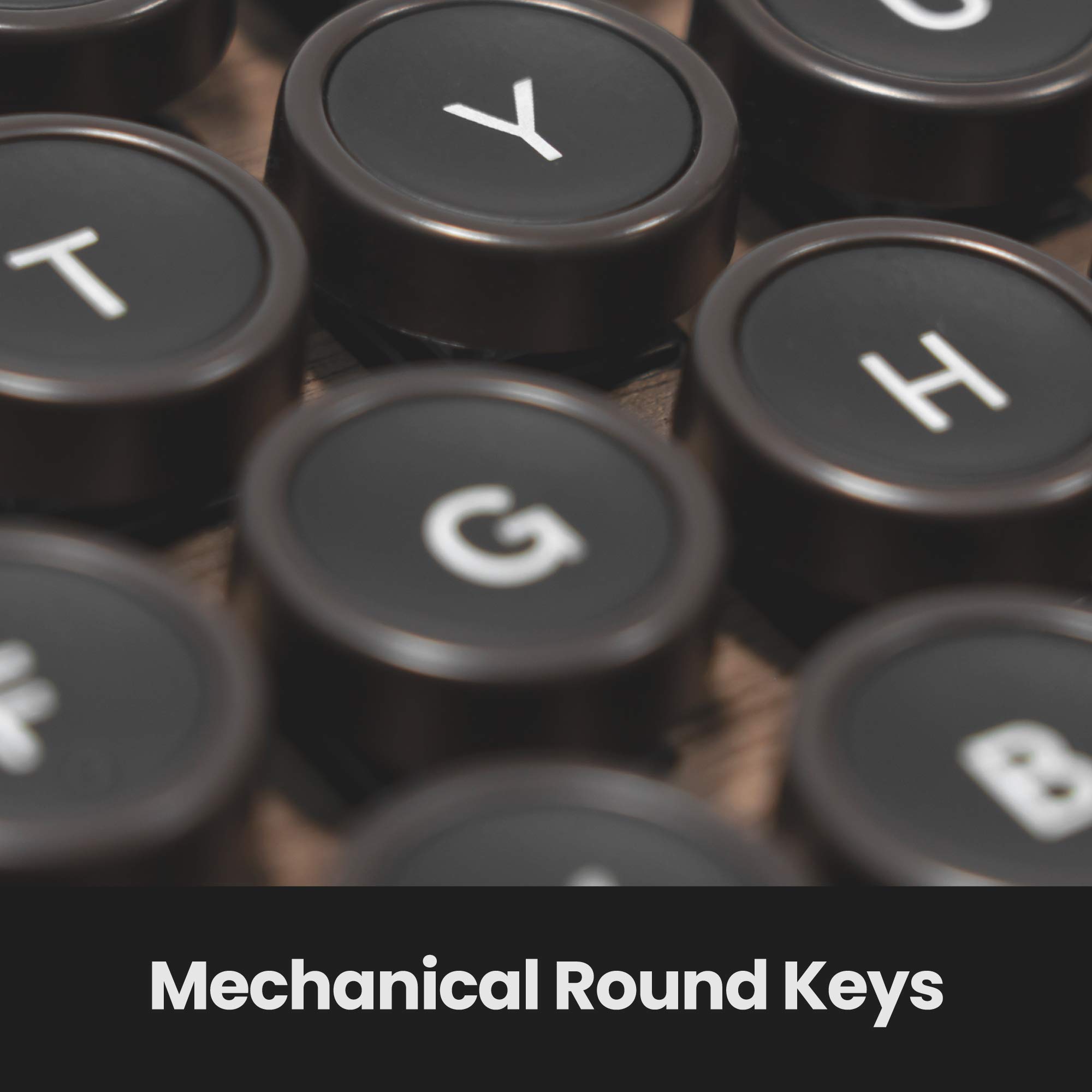 Amazon.com: AZIO Retro Compact Keyboard (Elwood) - Bluetooth